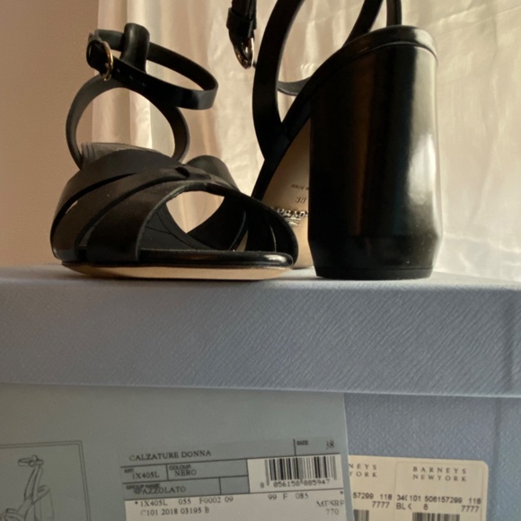 Prada Ankle Strap Sandals Heel - Picture 4 of 6